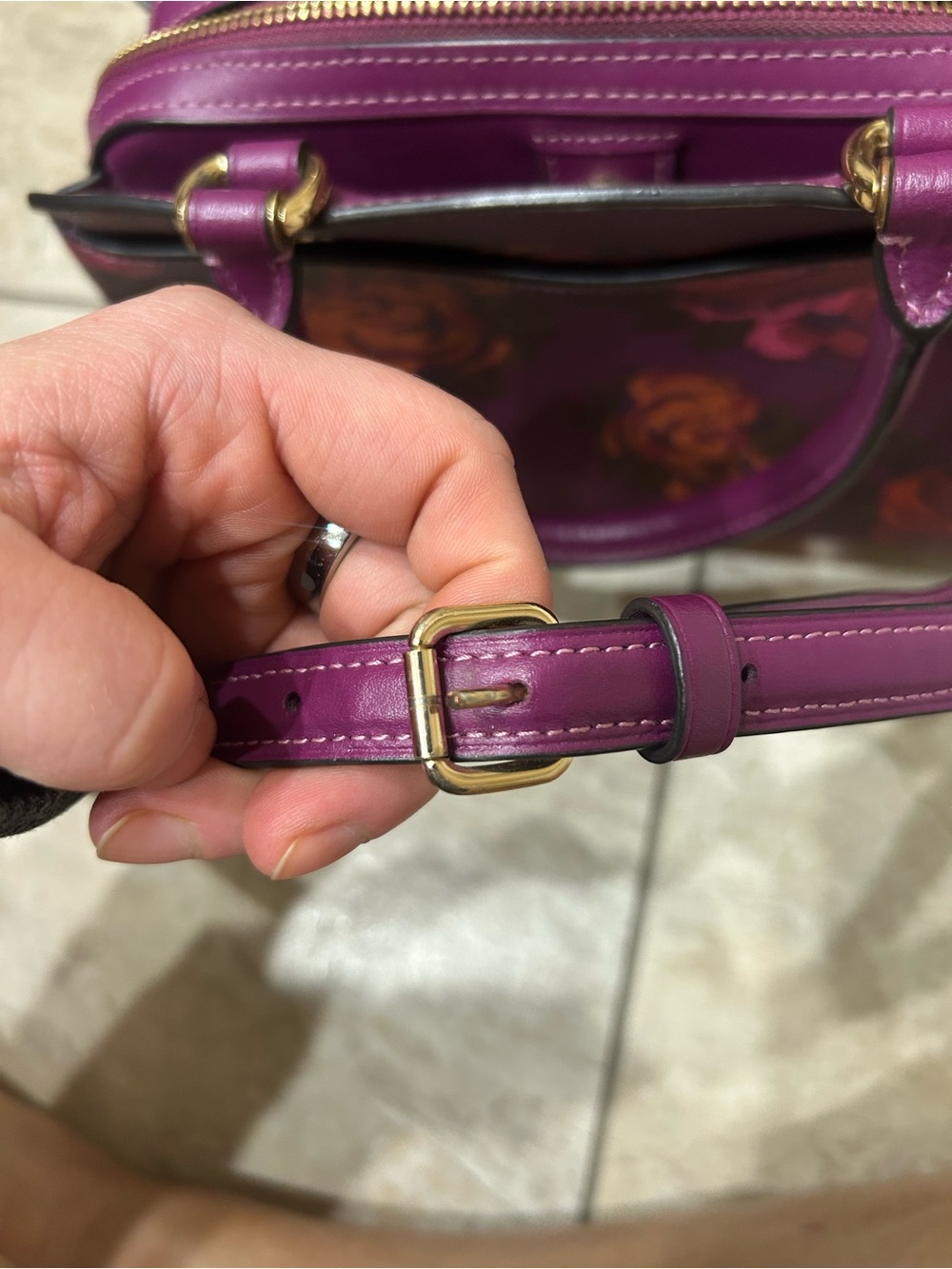 Purple Coach bag - Picture 13 of 16
